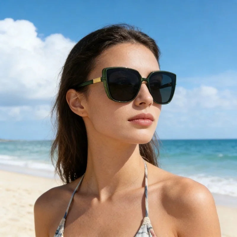 European and American New Large Frame Glasses Fashionable Internet Celebrity Street Photography Retro Trendy Glasses