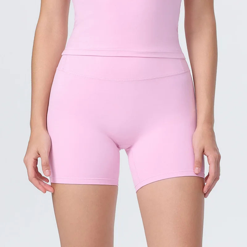 DIA FIT JOY New Naked feel tight fitting pants cycling yoga pants high waisted and hip lifting sports shorts fitness pants