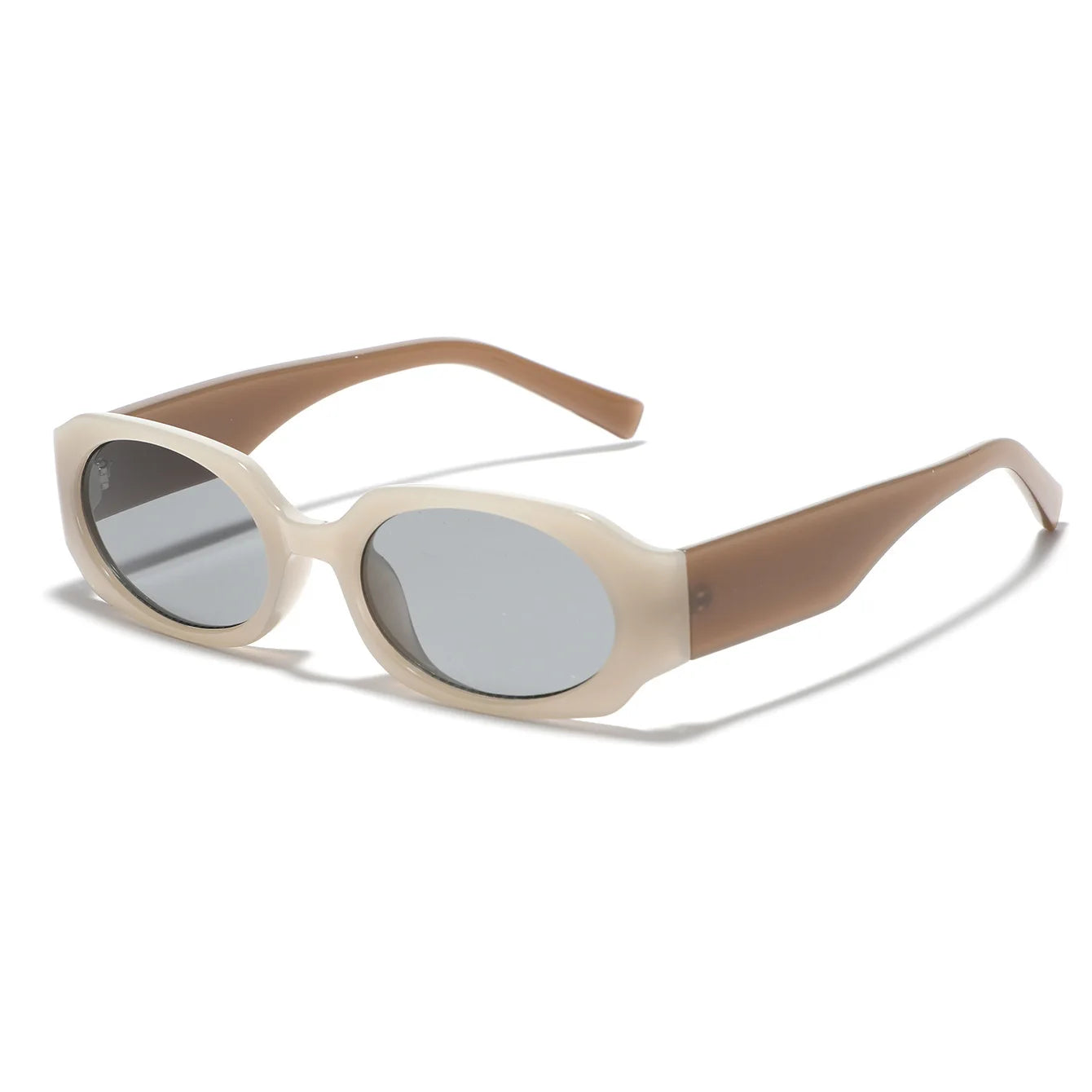 JNPCXI New Small Rectangle Sunglasses Women Champagne Shades UV400 Fashion Men Punk Sun Glasses