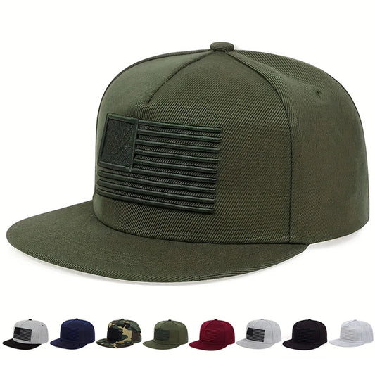 Unisex American US Flag Embroidery Baseball Hats Spring Autumn Adjustable Hats