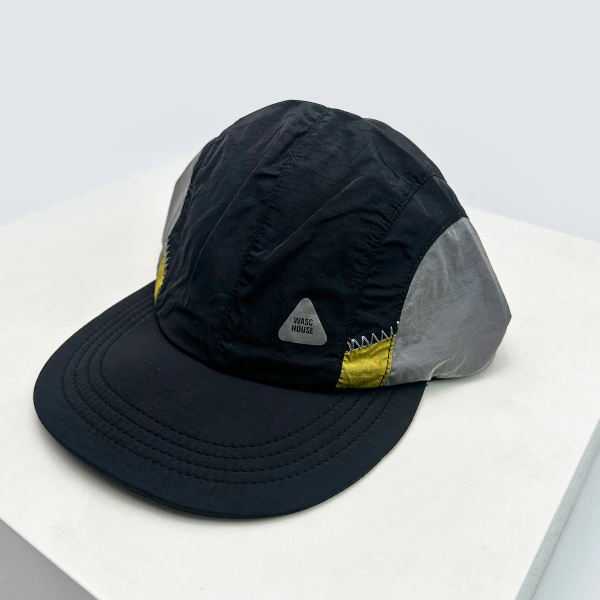 New Unisex Flat Eave Letter Baseball Hats Sunshade Retro Breathable Quick Drying Peaked Caps Versatile Color Block Fashion ins