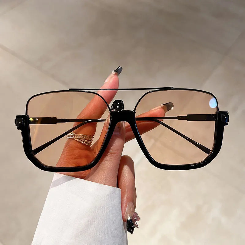 Sunglasses Retro Large Frame Net Red Glasses Ins Women's Sunglasses  Glasses Korean Sunglasses