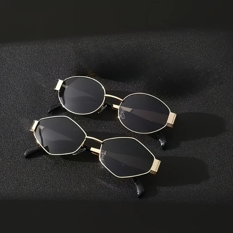 2 Pairs of Irregular Fashionable and Versatile Glasses Suitable for Various Needs and Occasions