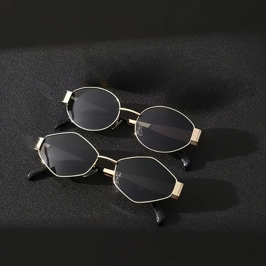 2 Pairs of Irregular Fashionable and Versatile Glasses Suitable for Various Needs and Occasions
