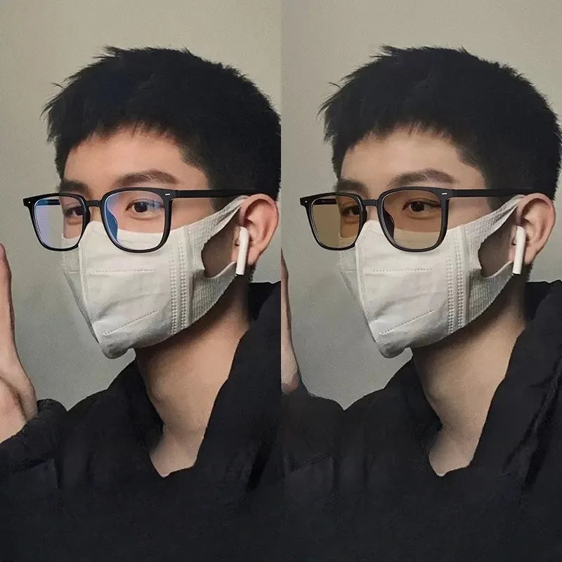 Fashion Photochromic Anti Radiation Eyeglasses for Women/Men Anti Blue Light Computer Glasses