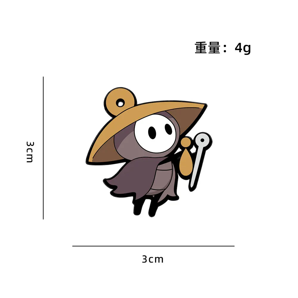 Hollow Warrior Anime Badge - Japanese & Korean Game Collectible Pin for Fashion Accessories