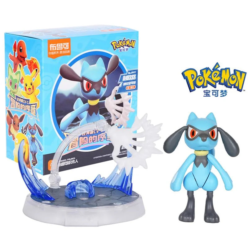 Original BLOKEE Pokemon Pikachu Bulbasaur Squirtle Charizard Eevee Action Figure