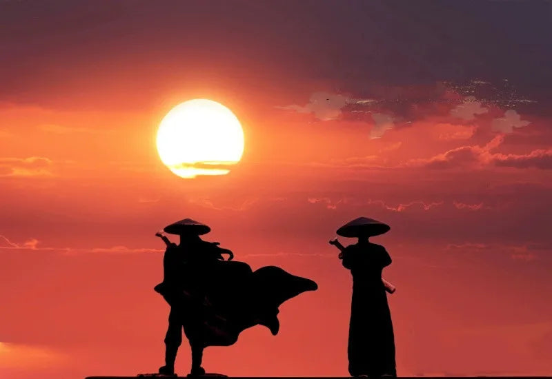 50mm Resin Mini Figures Model Ancient Japanese Chinese Ninja Samurai Warriors