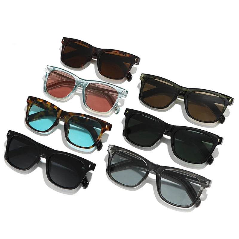 JNPCXI New Ins Popular Fashion Square Women Men Sunglasses Shades UV400