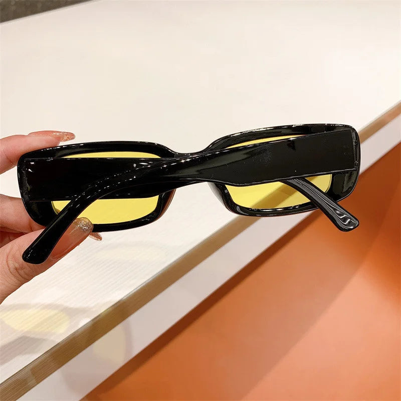 Retro Box Sunglasses for Men and Women Retro UV400 Sunshade Glasses Suitable for Summer Beach Travel