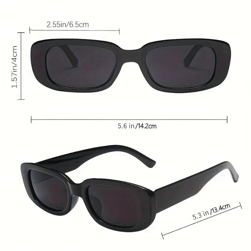 20 pairs of retro 90s glasses set retro black rectangular glasses women's party supplies wedding birthday and dance exclusive
