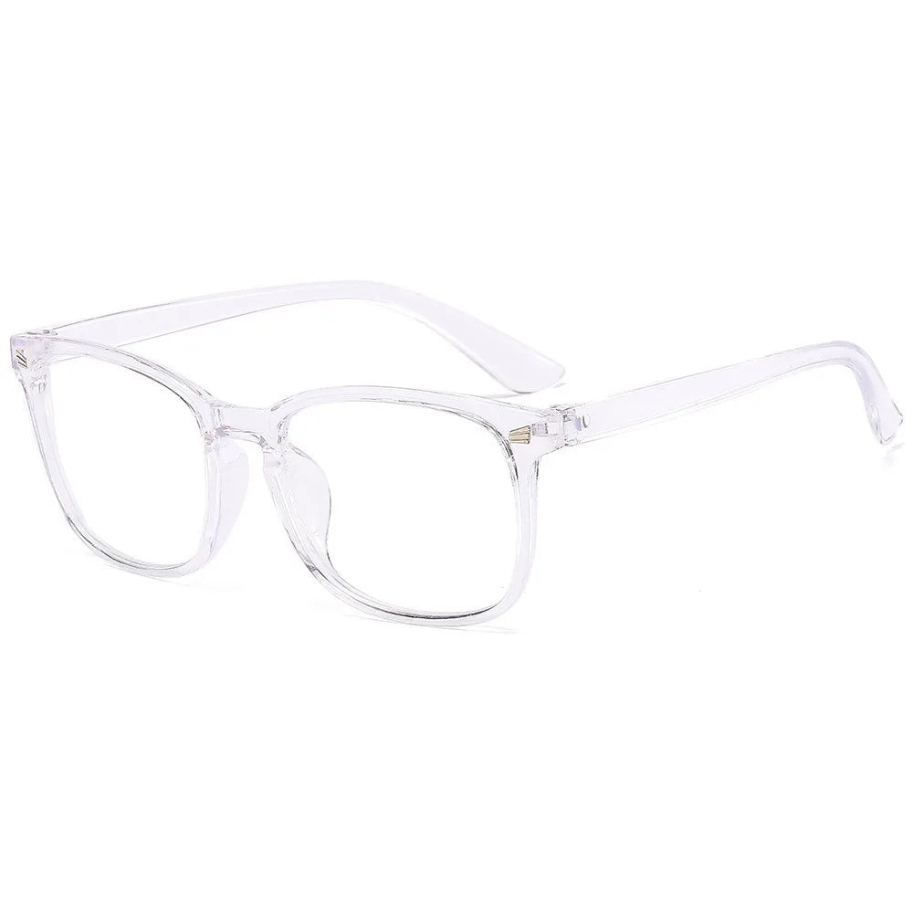 [Vintage Eyeglasses] 2 Pairs Vintage Style Square Frame Eyeglasses | Black & Clear with Metallic Accents
