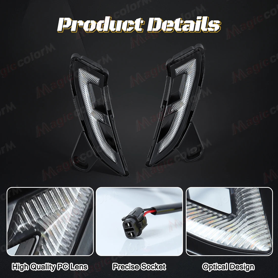For Toyota Land Cruiser Prado 250 LC250 2024 2025 LED DRL Daytime Running Lights Turn Signal Lamps White Yellow Blue Daylights