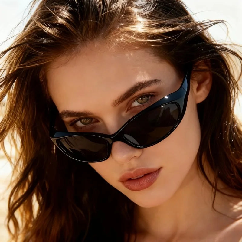 Futuristic Cyberpunk Sunglasses Y2K Millennium Hot Girl Street Photography Glasses Hip-hop Trendsetters Unisex Cycling Glasses