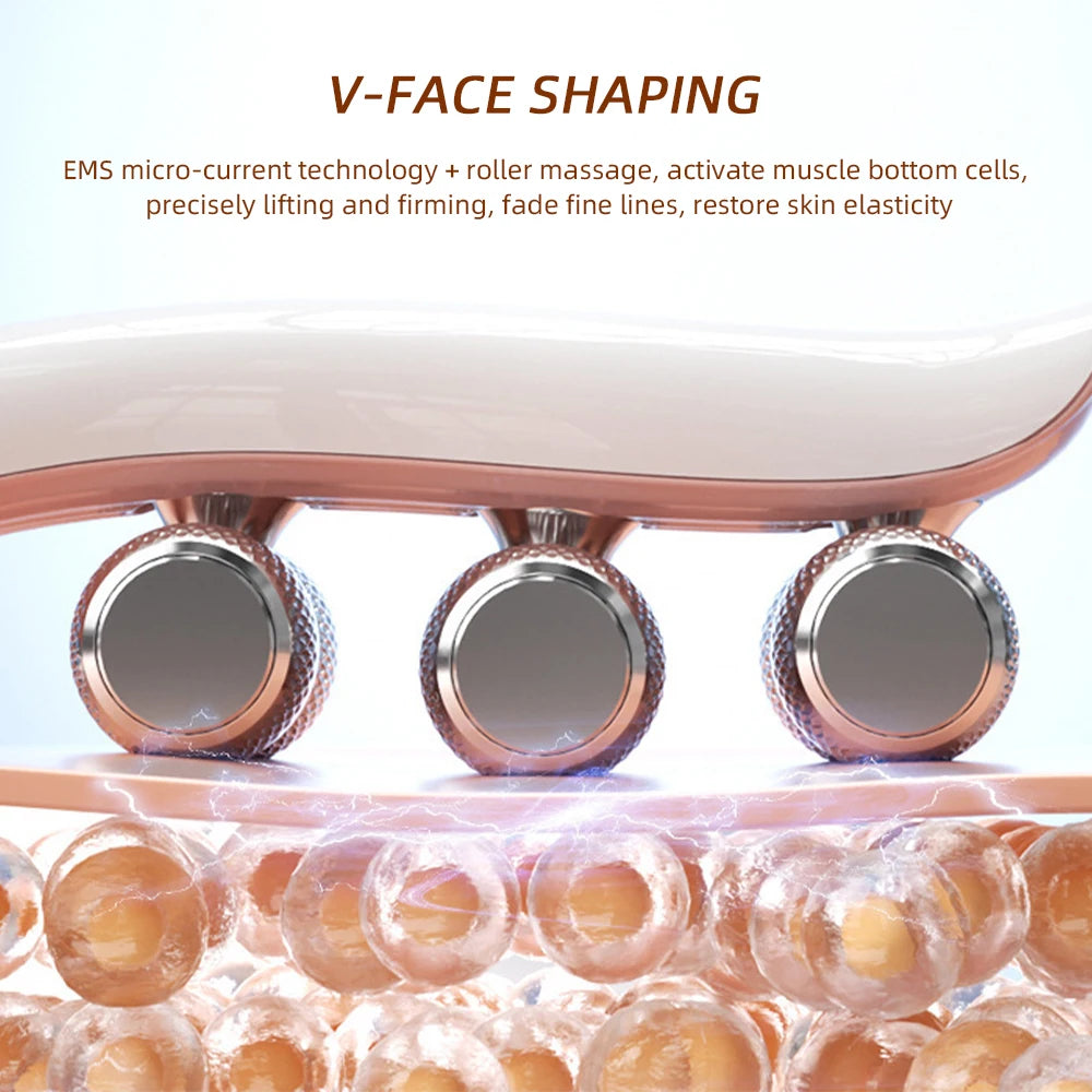 Electric Face&Body Slimming V-shape Massager Skin Lifting Rolling Slimmer Anti-Cellulite V Face Double Chin Fat Remove Roller