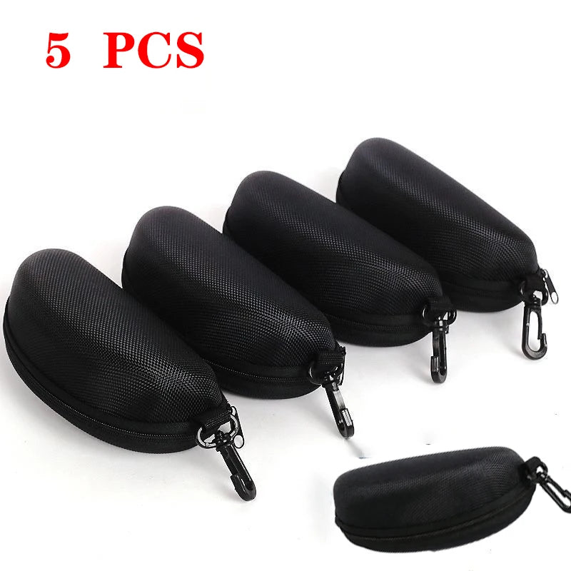JNPCXI Portable Zipper Sunglasses Protector Box Eye Glasses Case Box Travel Pack Glasses Case Accessories with Hook