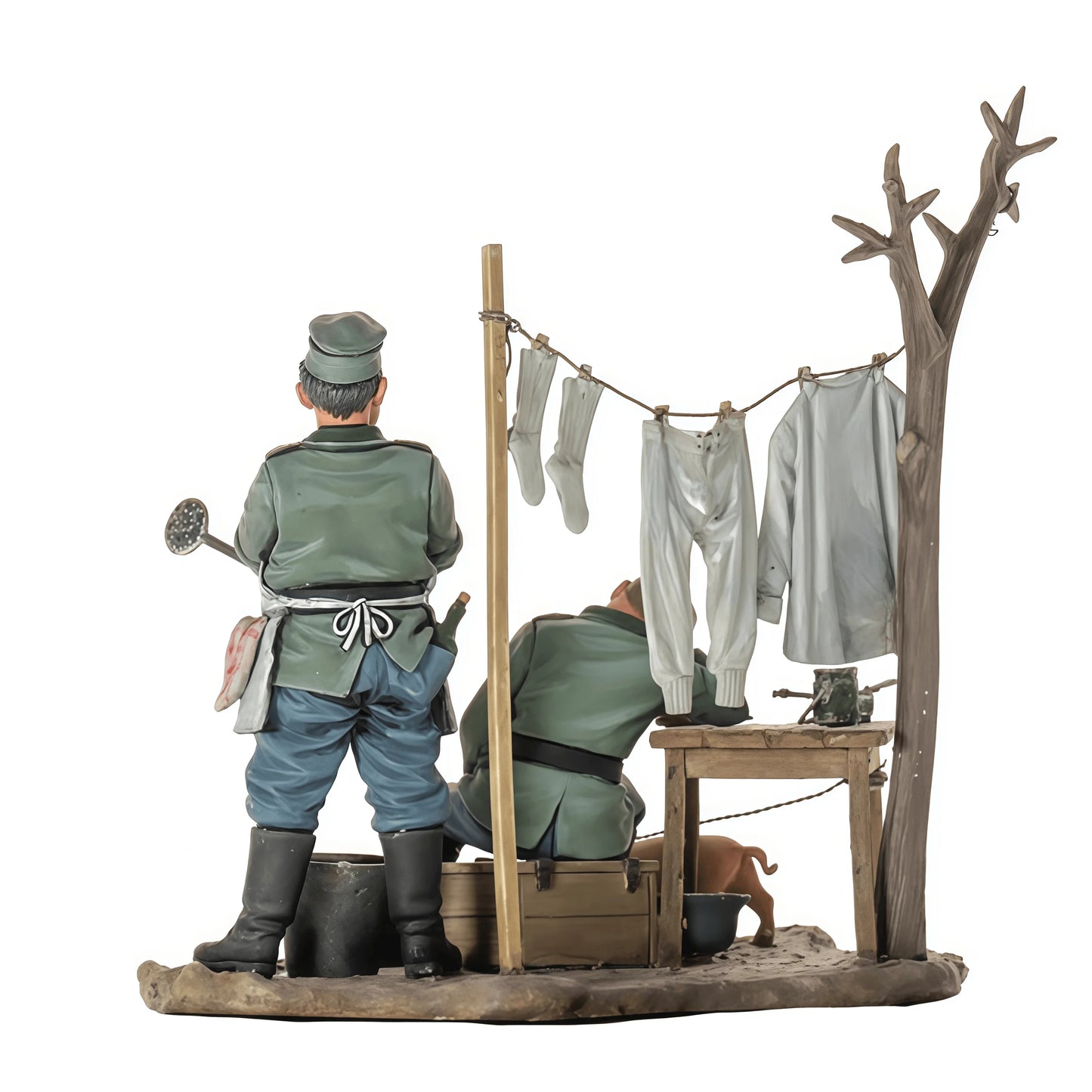 1/35 Casting Resin Model Assembly Kit GK, 2 Cooks Including Scene, Unpainted