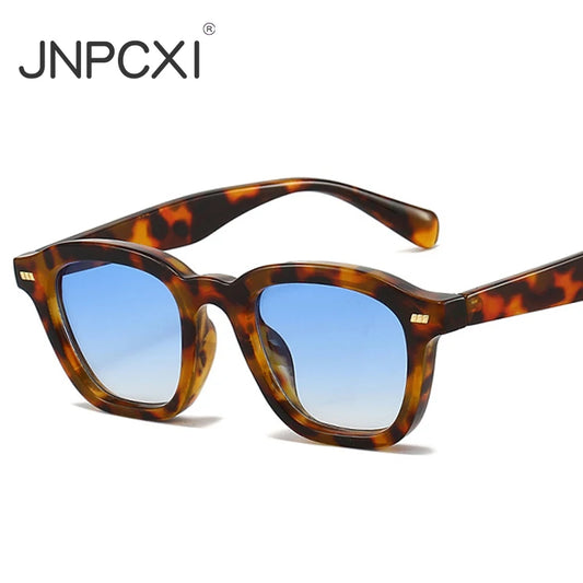 JNPCXI New Retro Square Women Sunglasses Fashion Quality Blue Candy Color Trending Men Sun Glasses Shades UV400