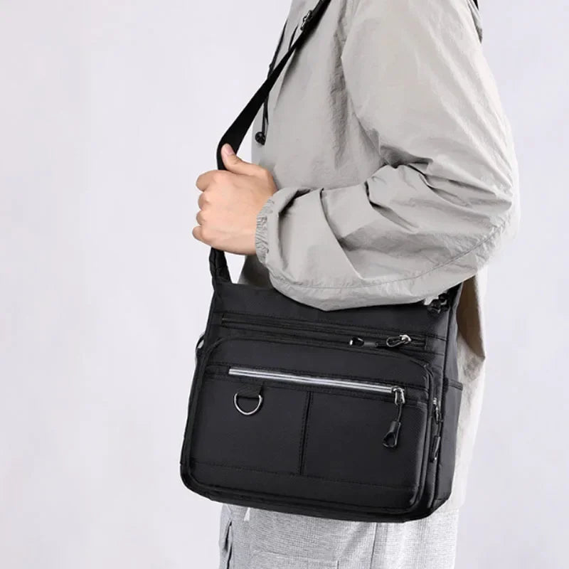 2026 New Shoulder Men's Bag Waterproof Oxford Luxury Design Crossbody Handbag Large Capacity Messenger Bags for Men
