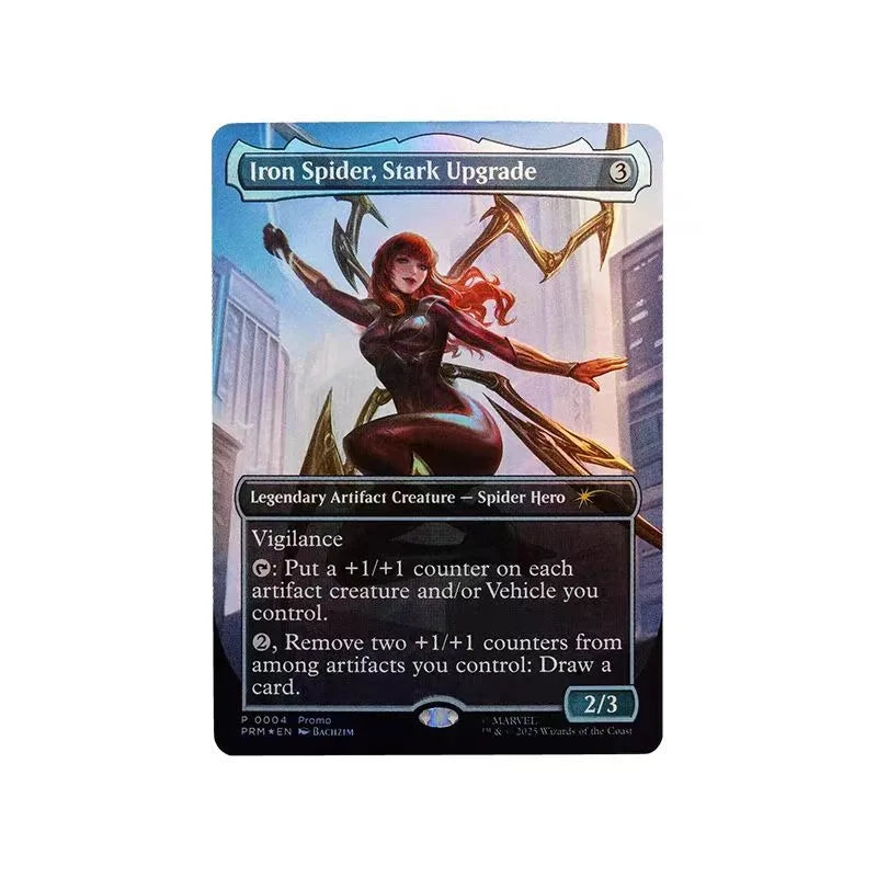 Original Hasbro Marvel Legends Series Magic: The Gathering Mary Jane Watson (Iron Spider) Anime Figure Toys Ornaments Collection