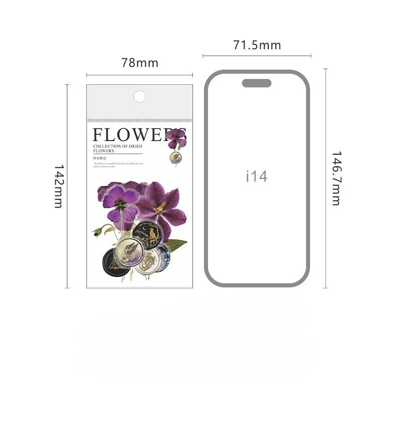 40pcs Elegant Vintage Floral Sticker Pack: Boost Your DIY Projects, Scrapbooks & Journals with Easy-to-Apply, Retro Bloom Decals