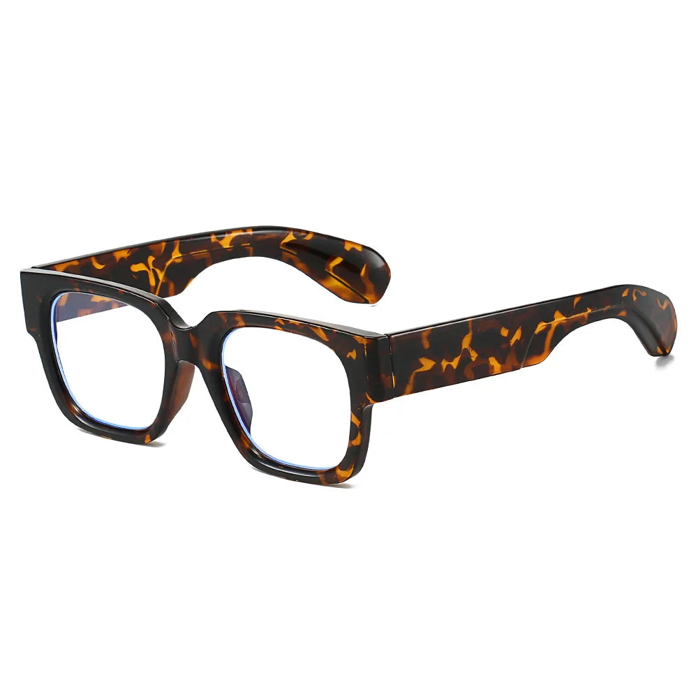 JNPCXI New Fashion Square Women Glasses Frame Clear Anti-Blu-Ray Eyewear Retro Men Optical Frame Computer Goggles