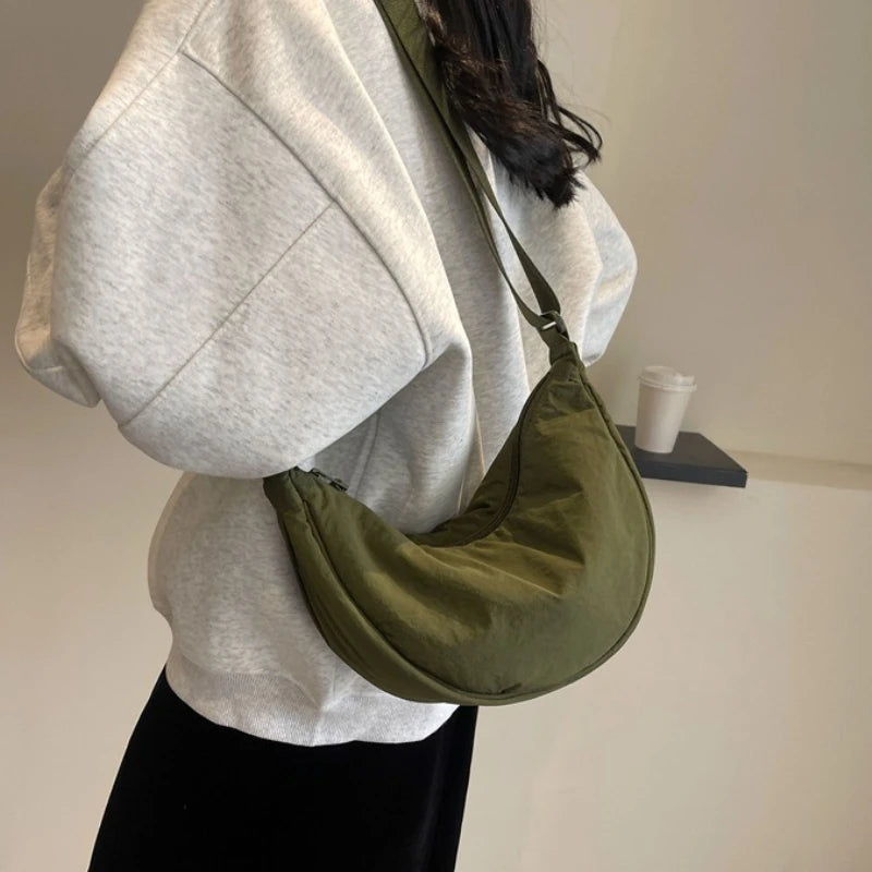 New Color Women's Nylon Shoulder Bag Casual Sports Female Hobos Crossbody Bags Fashion Female Fanny Pack Travel Purse Handbags