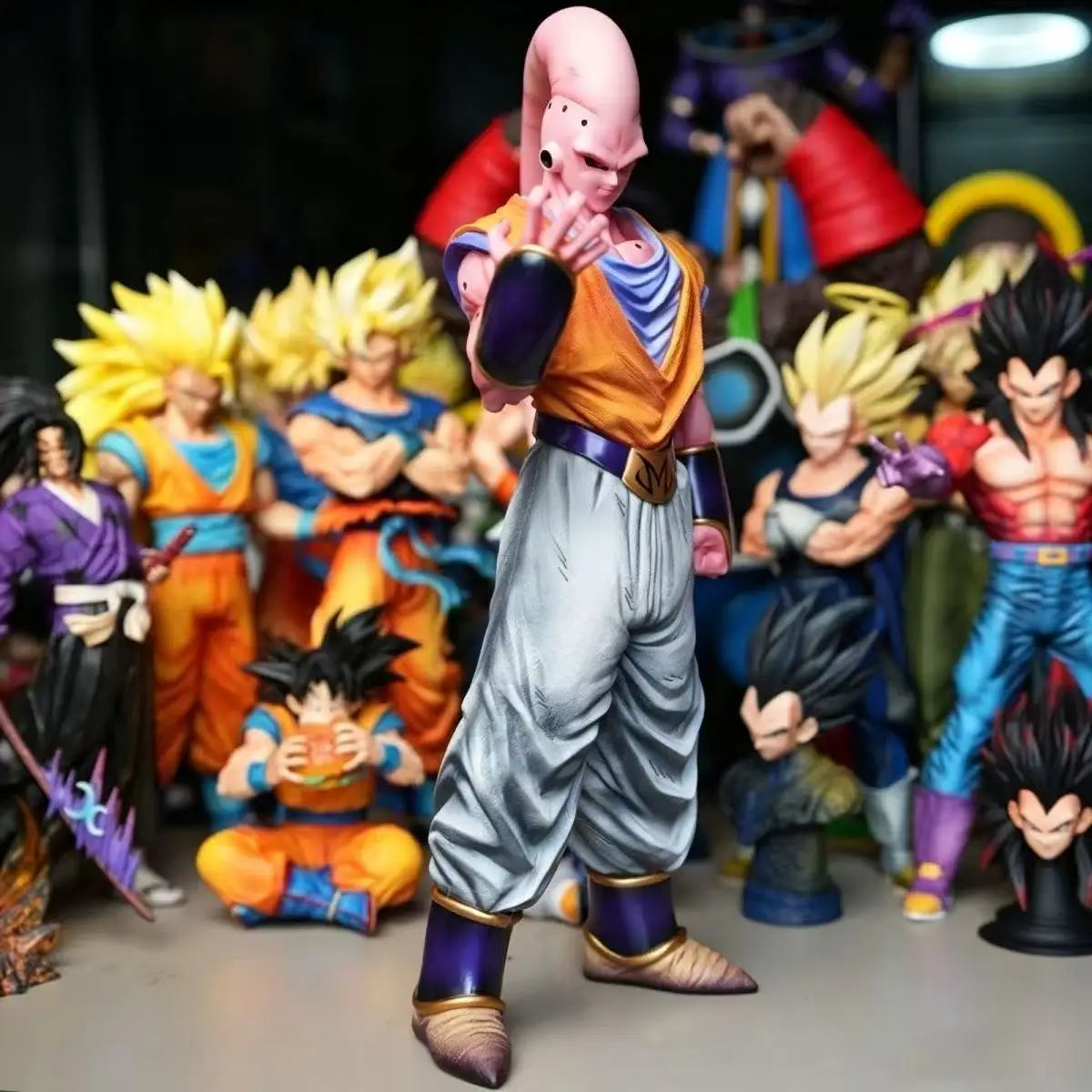 YS Statue Anime Dragon Ball Z Gohan Buu Figure Majin Buu 39cm/15.35inch Action Figures Collection Model Toys Gifts