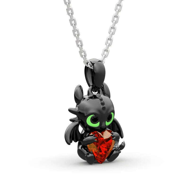 Anime Toothless Necklace Charm Pendant Kids Adult Fashion Jewelry Accessories