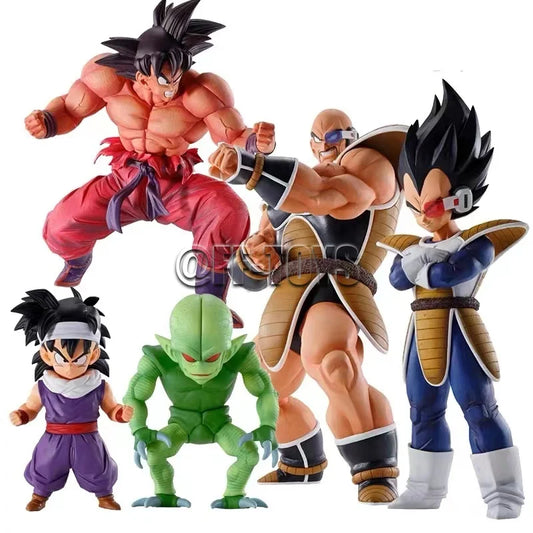 Dragon Ball Figure Goku Kaioken Saibaiman Son Gohan Vegeta Nappa PVC Action Figures Collection Model Toys for Children Gifts