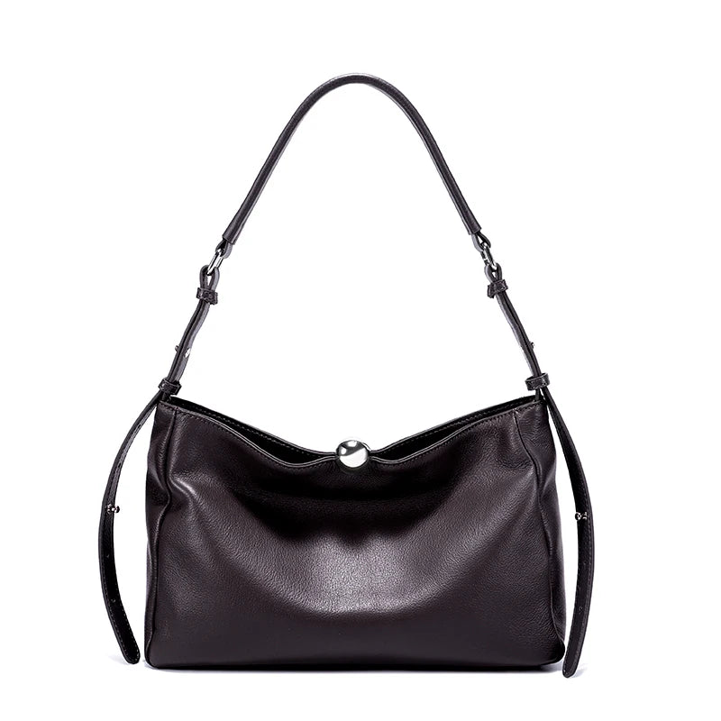 New Women's Fashion Genuine Leather Handbag Female Large Capacity Commuter Crossbody Bags Ladies' Luxury Designer Shoulder Bag