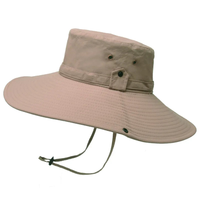 Xinbaoguan 100% Nylon 9206 European and American Summer Outdoor Sunshade Extra Large Eaf Fisherman Hat Men's Mountaineering Hat