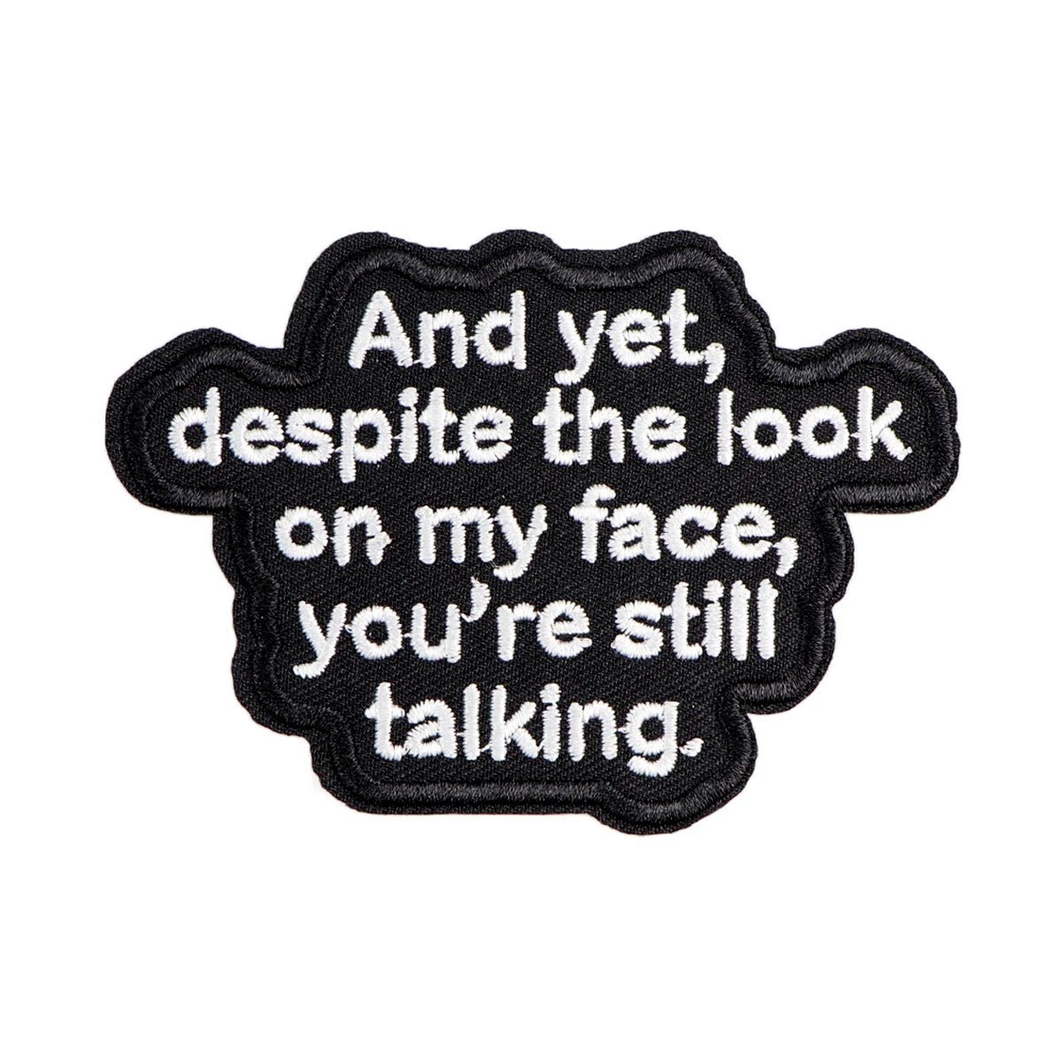 Funny Quotes Embroidery Patch Letters Iron On Patches For Clothing Thermoadhesive Patches On Clothes DIY Sew Badges