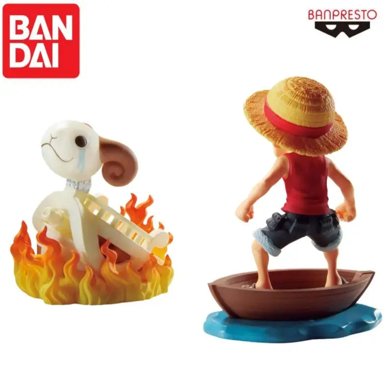 Special OfferIn Stock Original Bandai One Piece World Collectable Figure Wcf Monkey D Luffy Going Merry Action Figure Collectibl