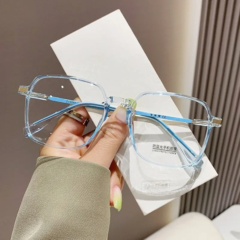 Square Anti-Radiation UV400 Replaceable Lenses Computer Glasses for Women and Men