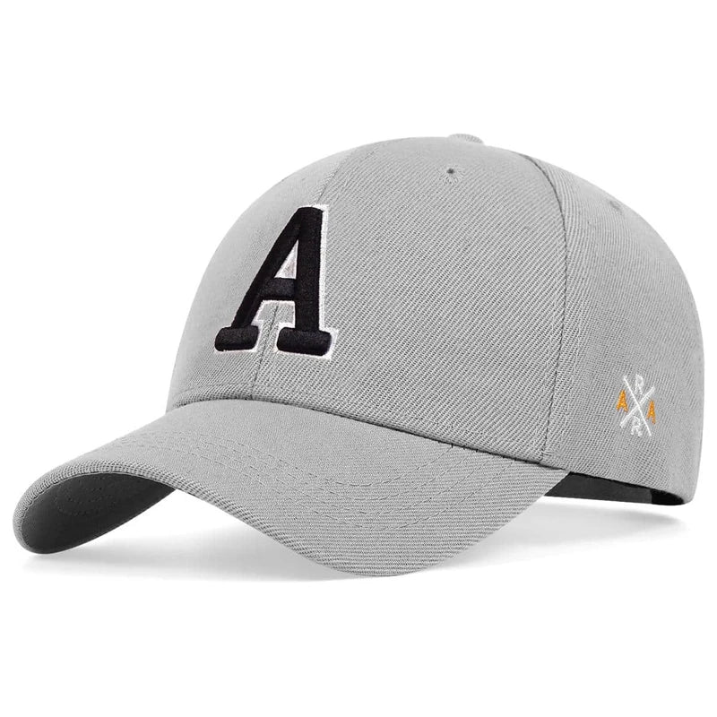 Unisex A Letter Side Embroidery Baseball Caps Season Outdoor Adjustable Hats