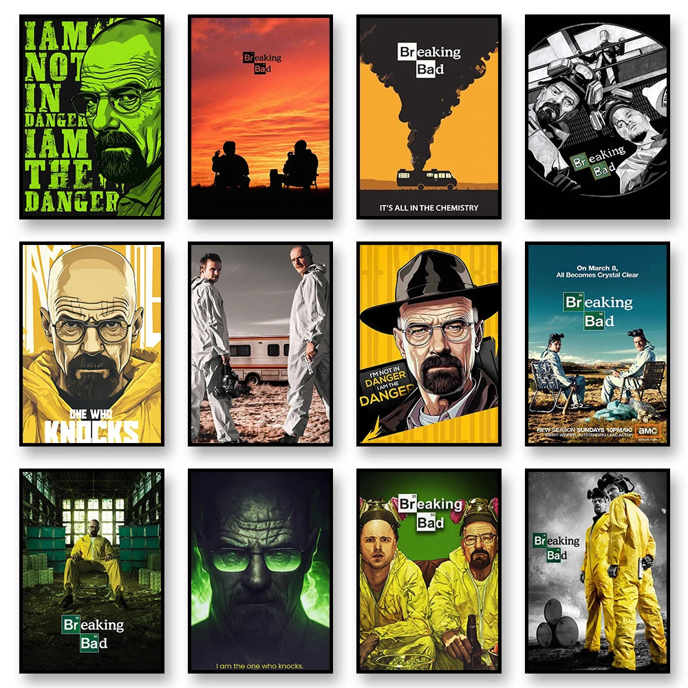 Breaking Bad TV Canvas Wall Art Print Poster Movie Art Decor Painting Unframed10