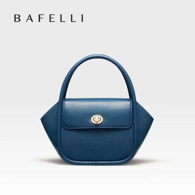 BAFELLI WOMEN HANDBAG WINTER WOOL FASHION LEATHER ORIGINAL STYLE LUXURY PURSE