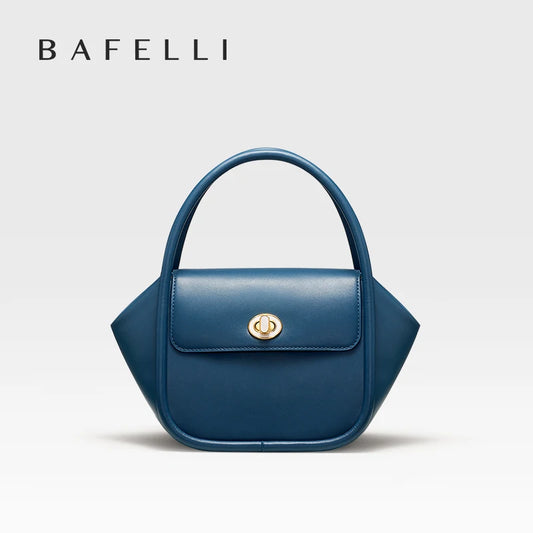 BAFELLI WOMEN HANDBAG WINTER WOOL FASHION LEATHER ORIGINAL STYLE LUXURY PURSE