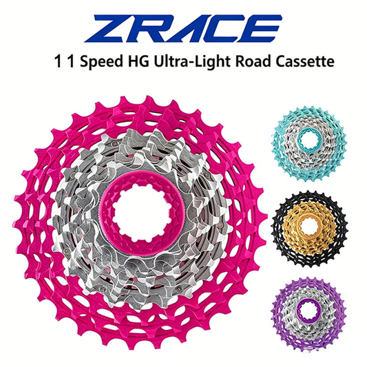 ZRACE ALPHA EX 11-Speed Road Bike HG Cassette for Road, Folding Bikes, Extremely lightweight CNC Fully Hollow and Super Light