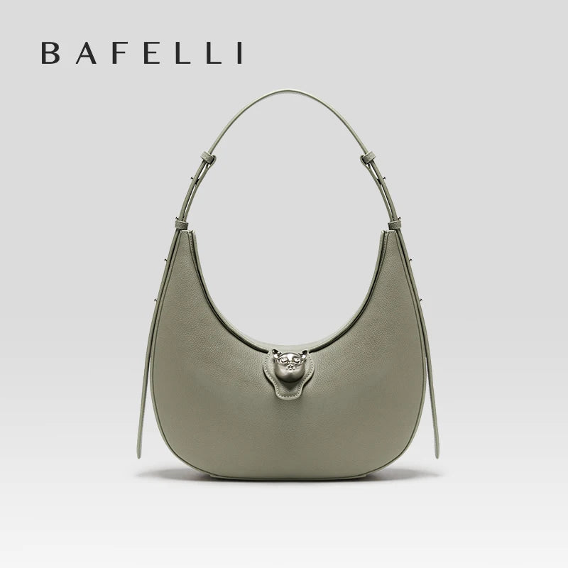 BAFELLI NEW WOMEN HANDBAG CAT SERIES LEATHER LUXURY BAG FASHION RETRO SHOULDER