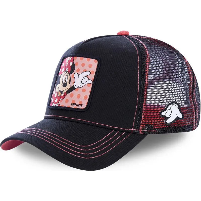 High Quality Disney Styles Anime Cartoon Snapback Cotton Cap, Trucker Mesh Hat