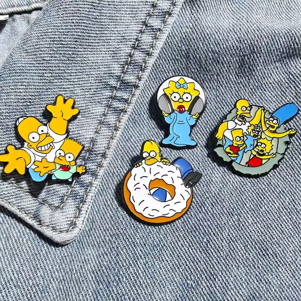 8pcs Cartoon Pins Set Funny Creativity Badges for Backpack Clothes Brooch Accessory the best choice for gifts