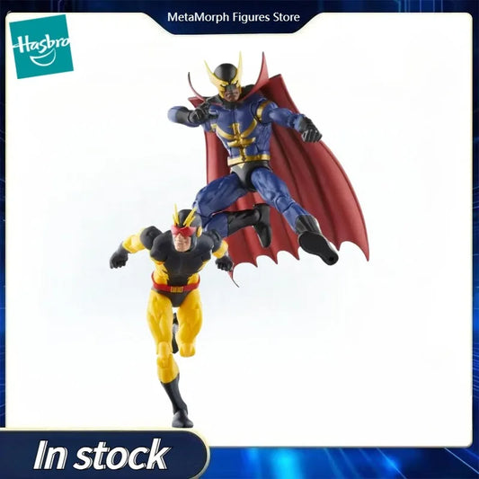 Original Hasbro Marvel Legends Series Nighthawk and Blur Anime Figure Toys Ornaments Model