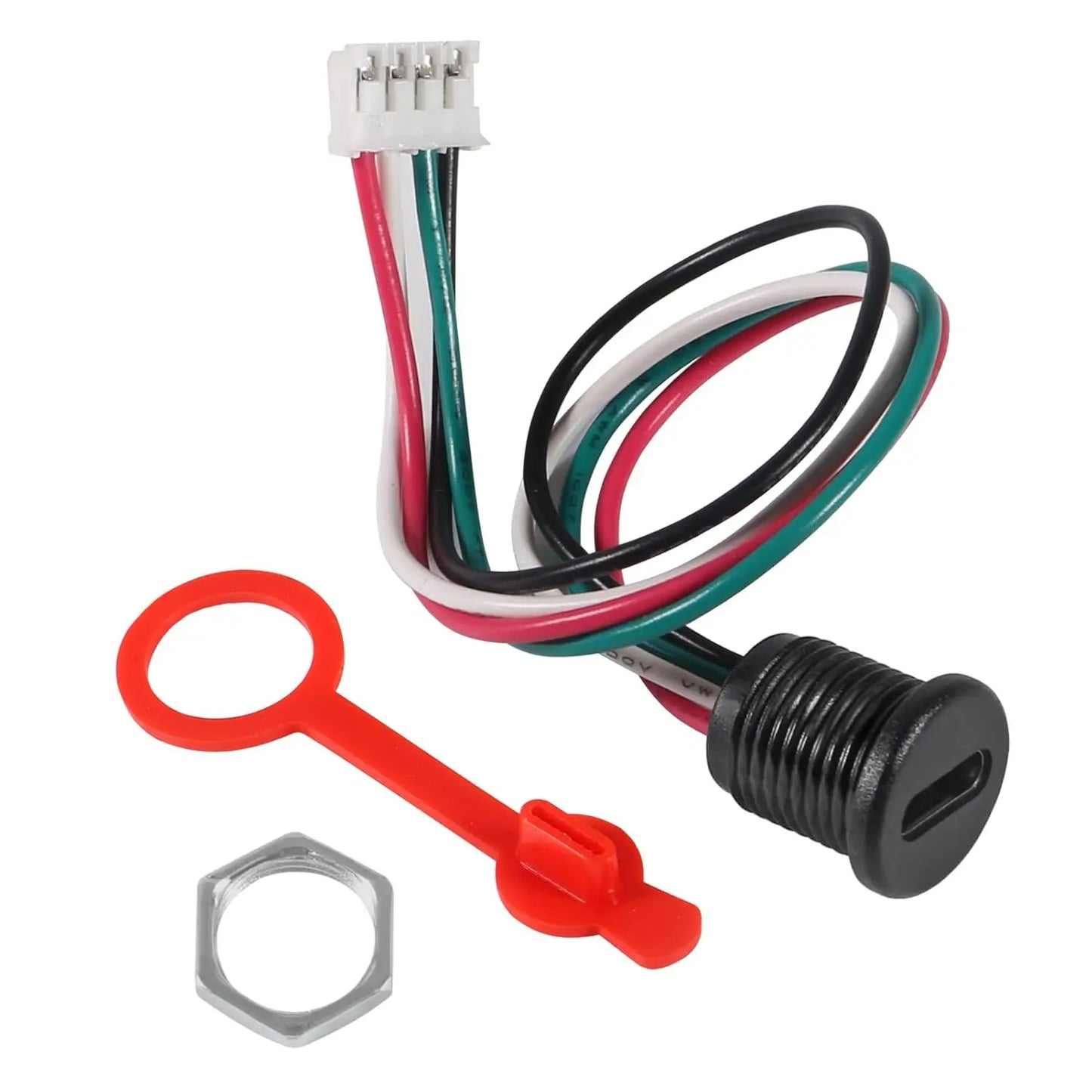 20pcs Type-C Chassis 4 PinType-C Socket Connector Waterproof Jack Female Charging Port 3A USB-C Charger Plug Socket