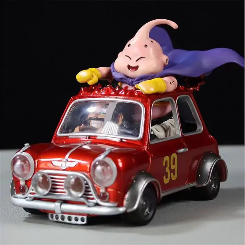 12cm Dragon Ball Z Fat Buu Anime Figure Majin Buu Figurine Mr. Satan Drive Car Pvc Statue Collectible Model Decoration Toys Gift