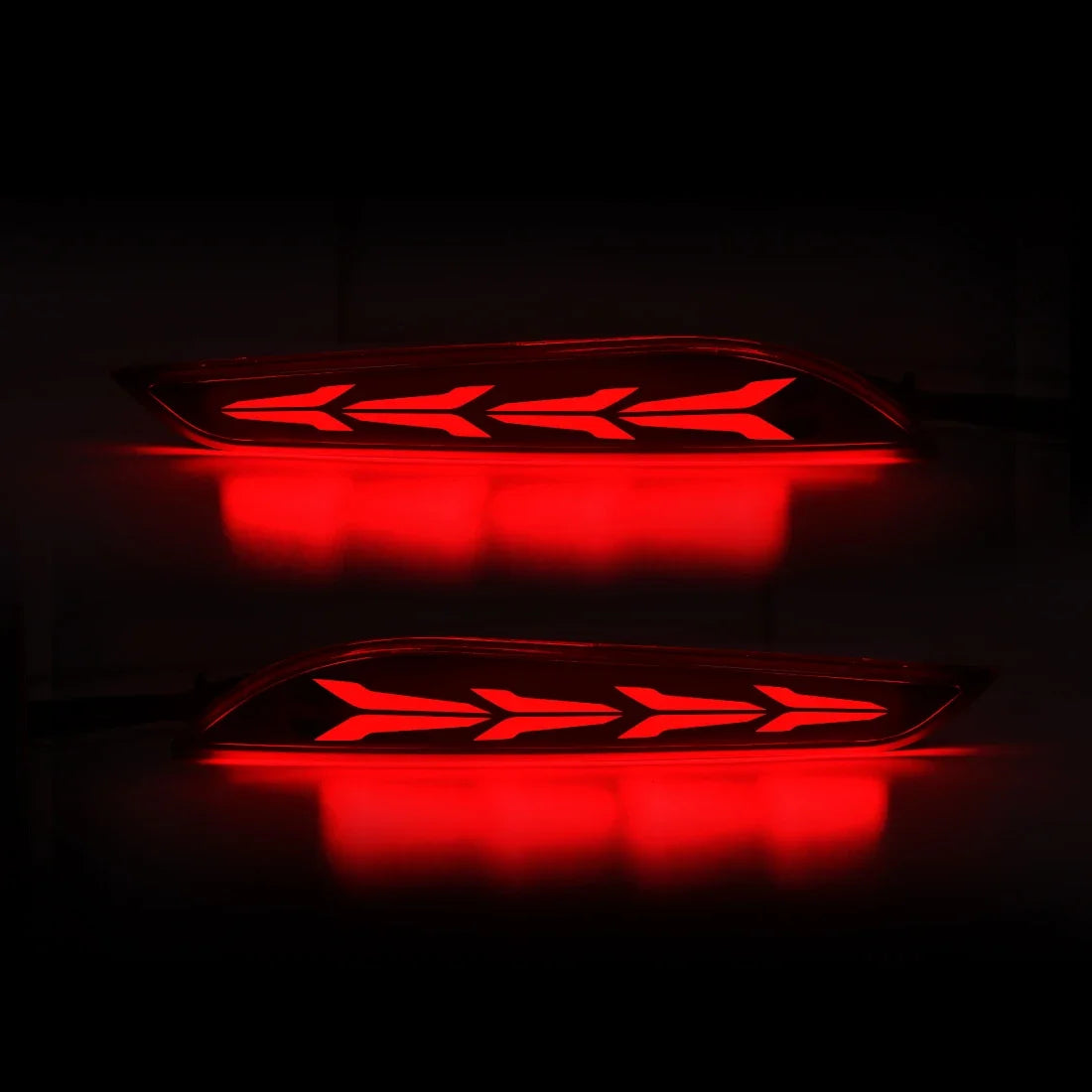 For Chevrolet Cruze 2017 2018 Car LED Rear Bumper Reflector Lights Dynamic Turn Signal Running Brake Warning Driving Lamp 12V