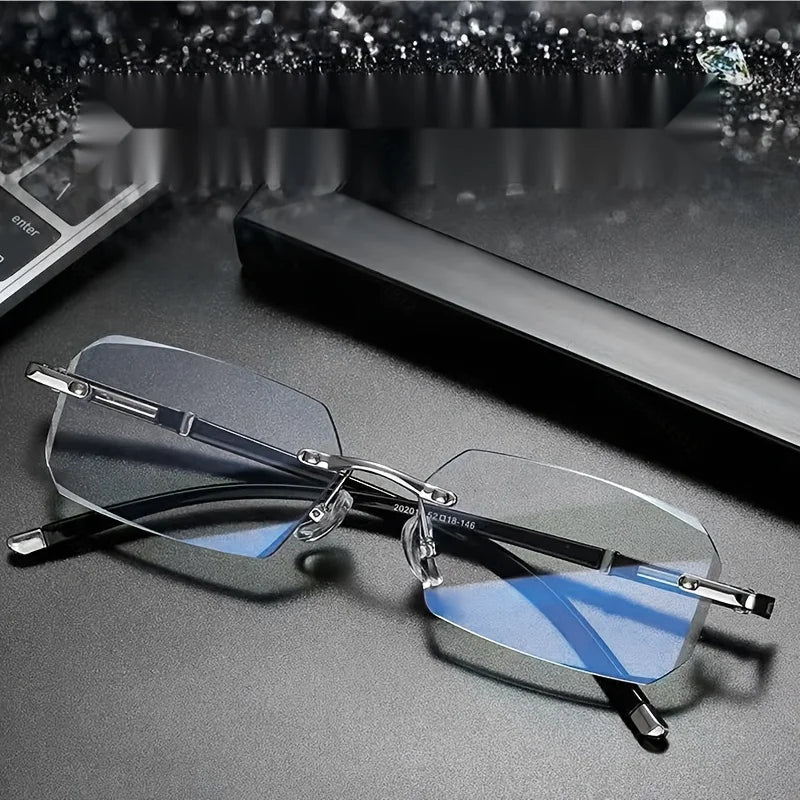 New Diamond Studded Flat Mirror for Men and Women Frameless and Cut Edge Fashionable Ultra Light High-end