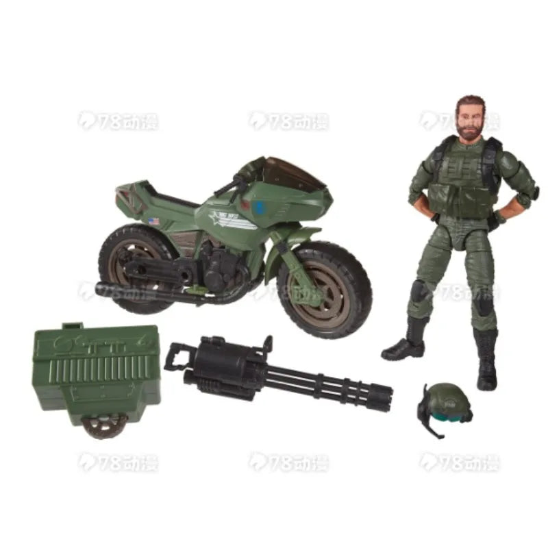 Original Hasbro G.I. Joe Classified Series Alvin “Breaker” Kinney with RAM Cycle Anime Figures Toys Models Collection