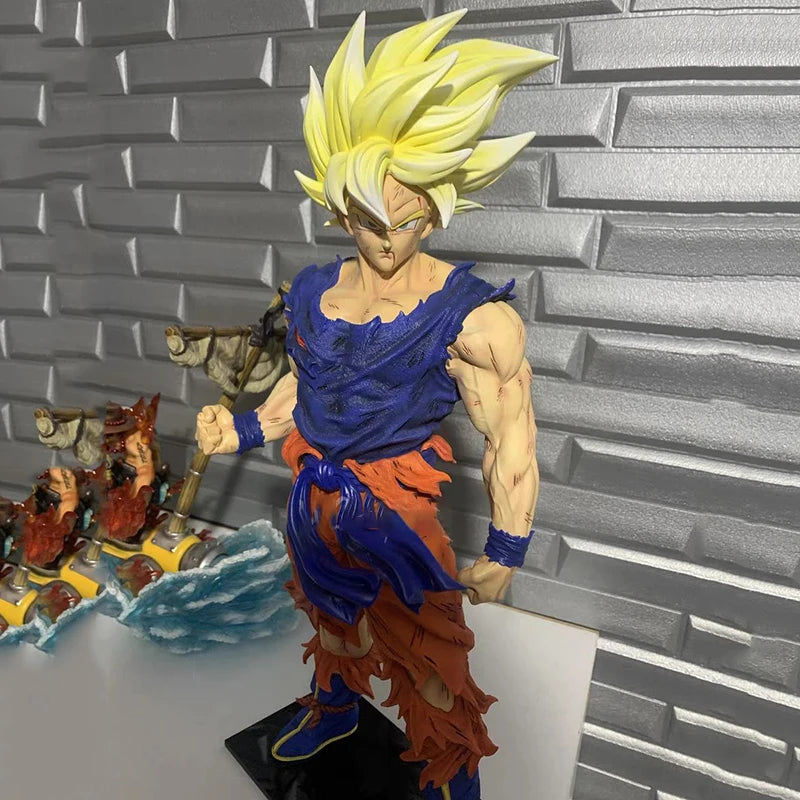 43CM Dragon Ball Z Figure Majin Vegeta Son Goku Namek Figurine Action Figures GK Statue Collection Model Toys for Children Gifts